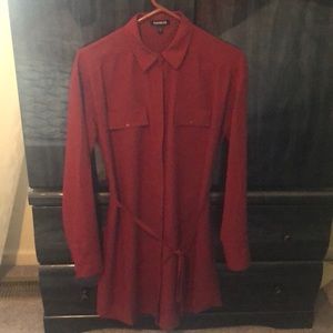 Express button down dress